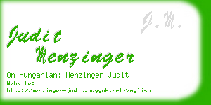 judit menzinger business card